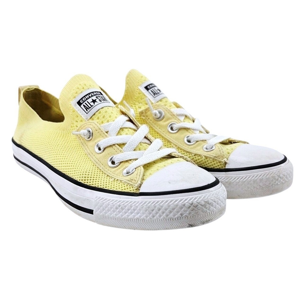Converse Yellow Knit Sneakers - Size 8